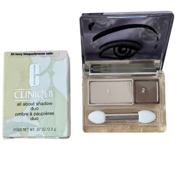 Clinique Makeup New Authentic Clinique All About Shadow Duo 4 Ivory